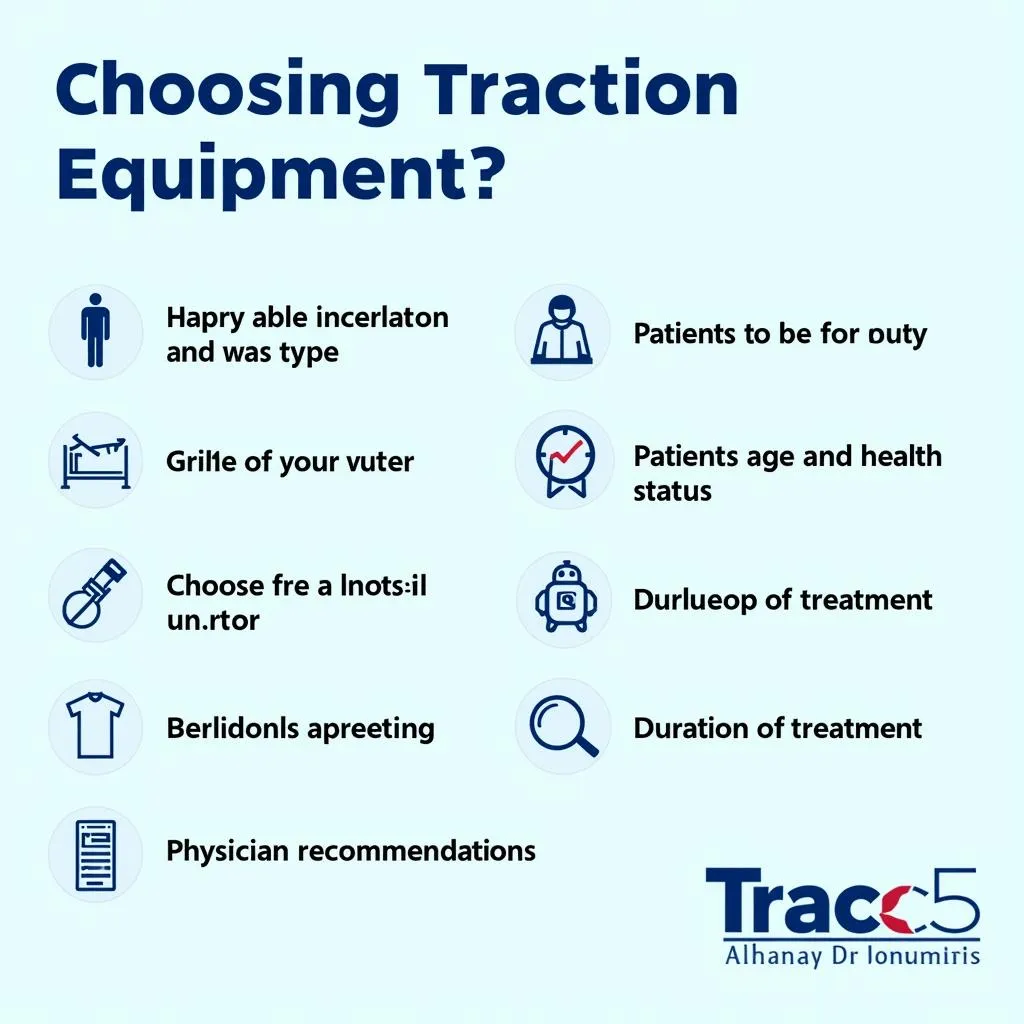 Factors to consider when selecting traction equipment for a hospital bed