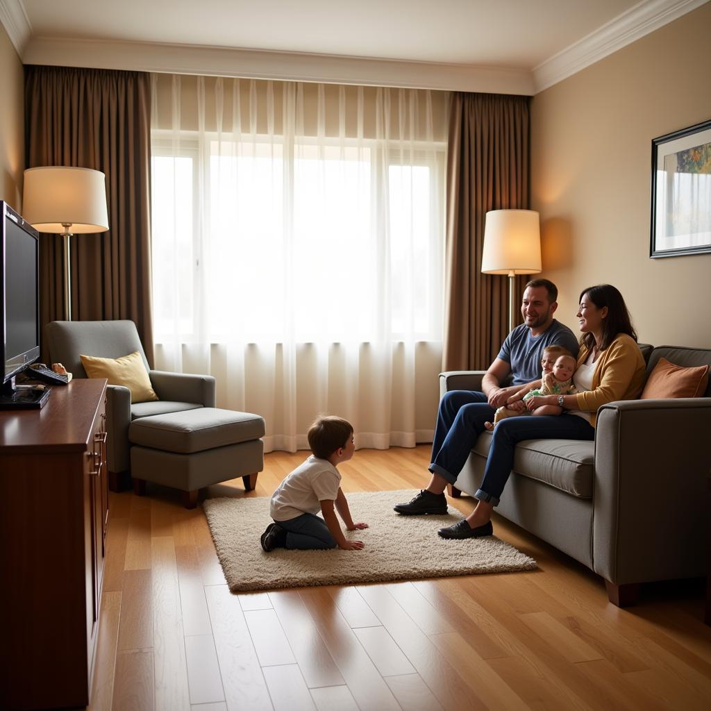 Family Staying in a Hotel Near Hospital