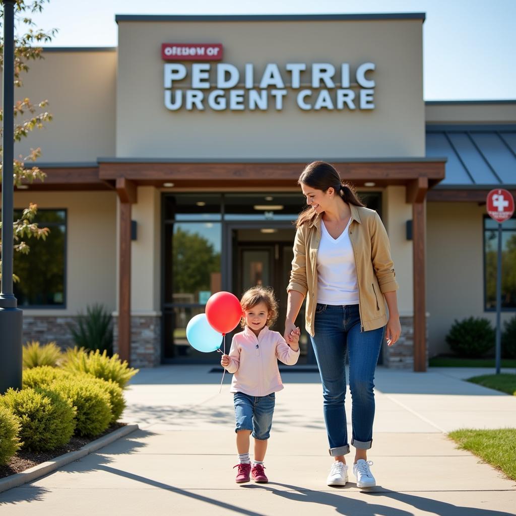 family-leaving-pediatric-urgent-care