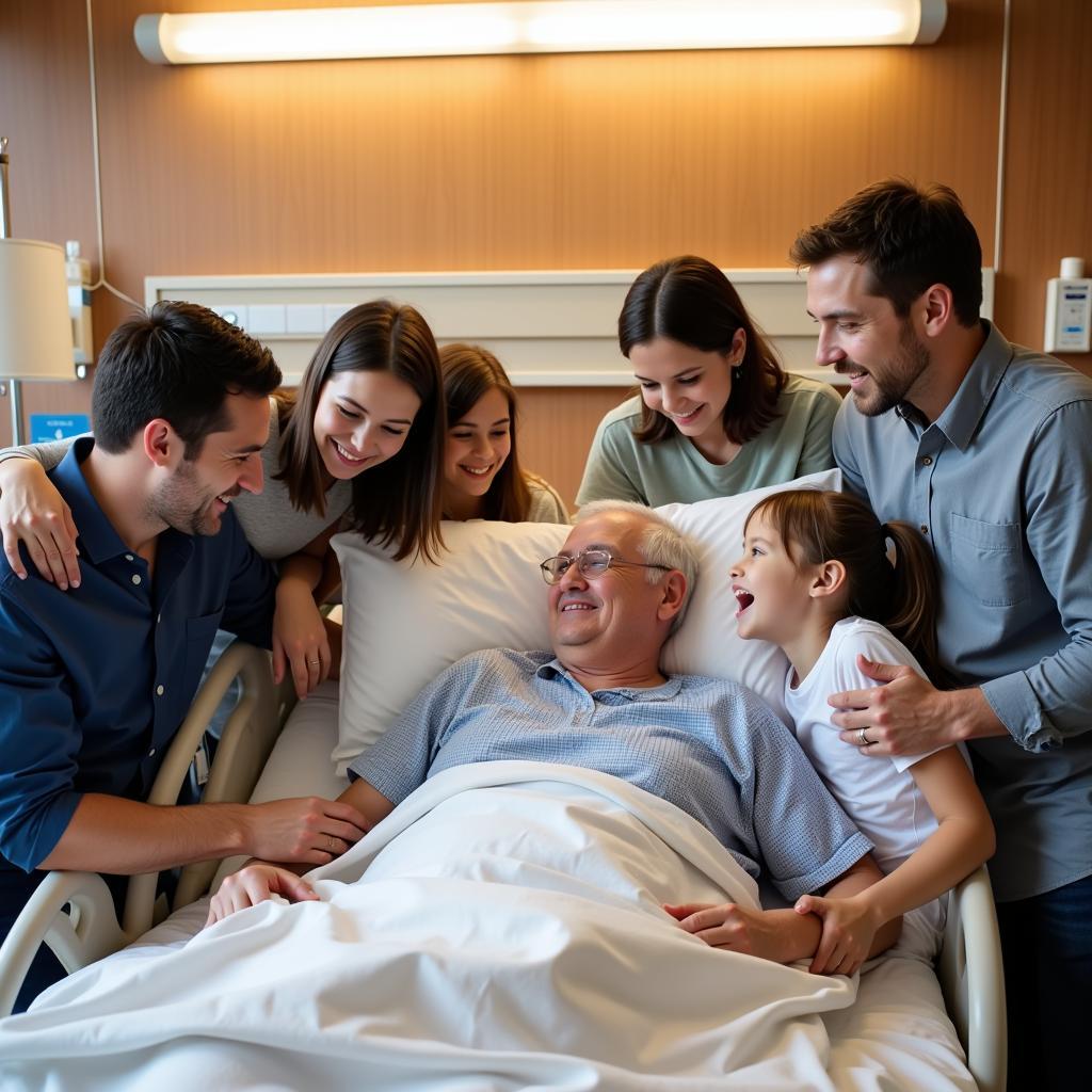 Family Visiting Patient