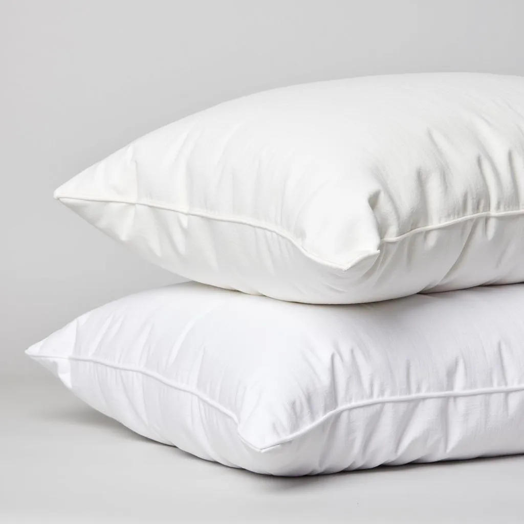 Hospital fiber pillows are a budget-friendly option, often made from polyester or microfiber. 