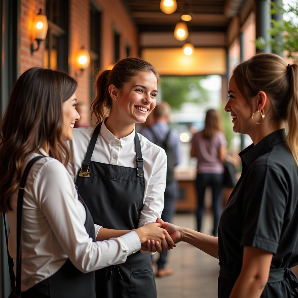 Foster Hospitality Group Staff Welcoming Guests