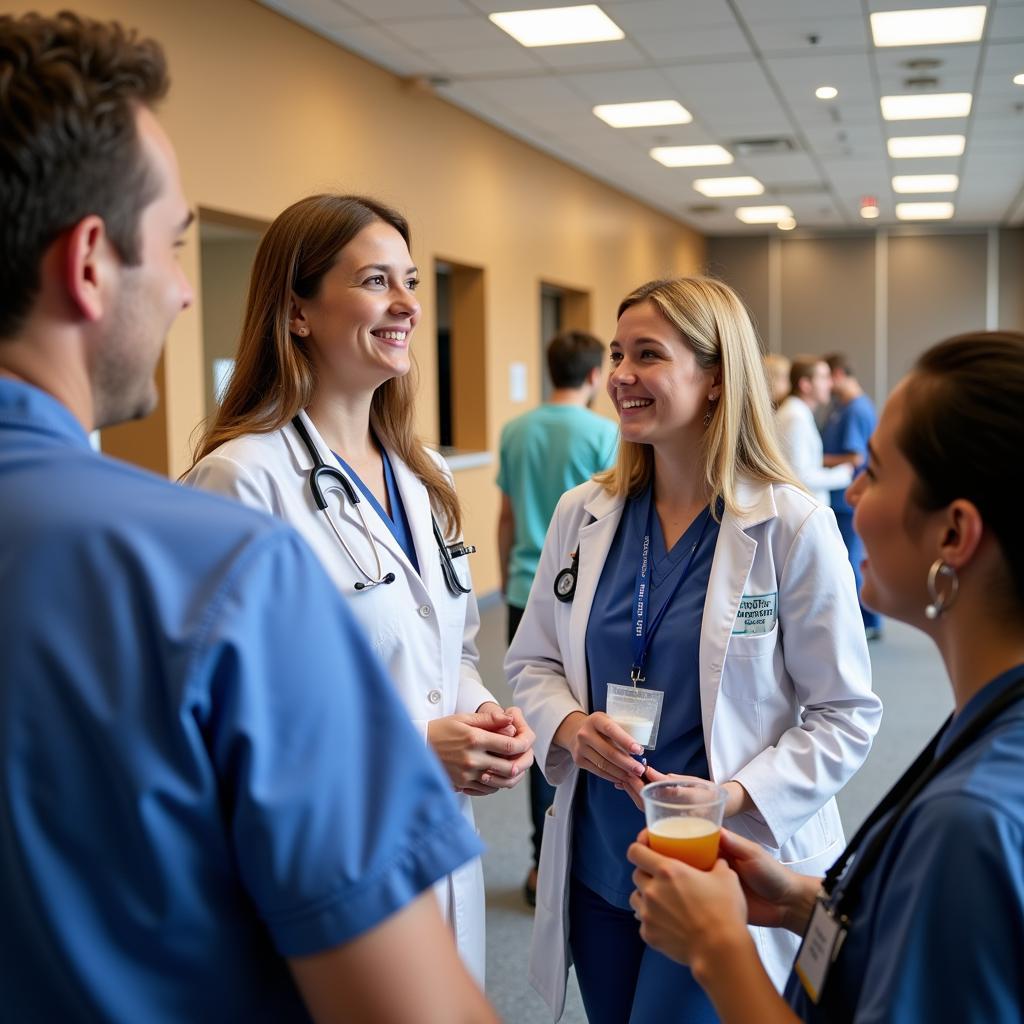 Networking at a Frank Hospital Workshop