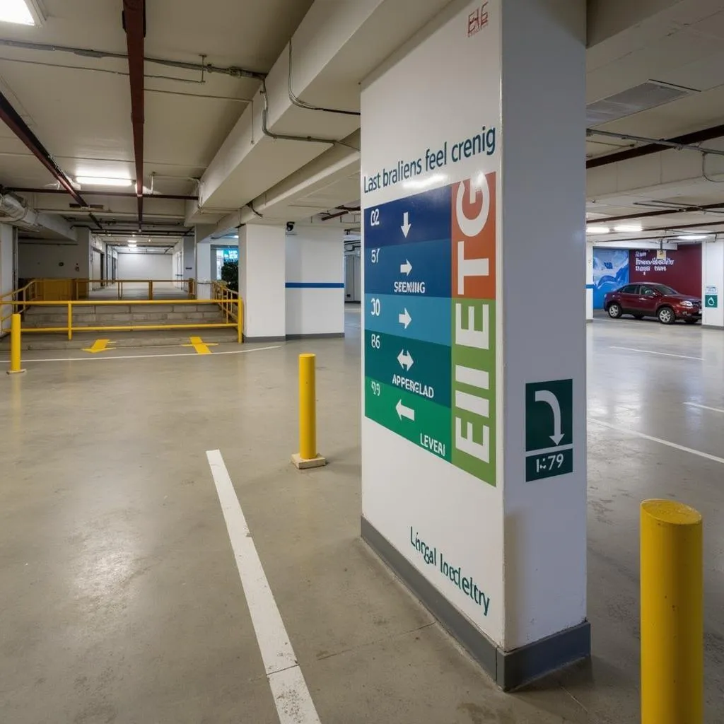 Froedtert Hospital Parking Garage with Clear Signage