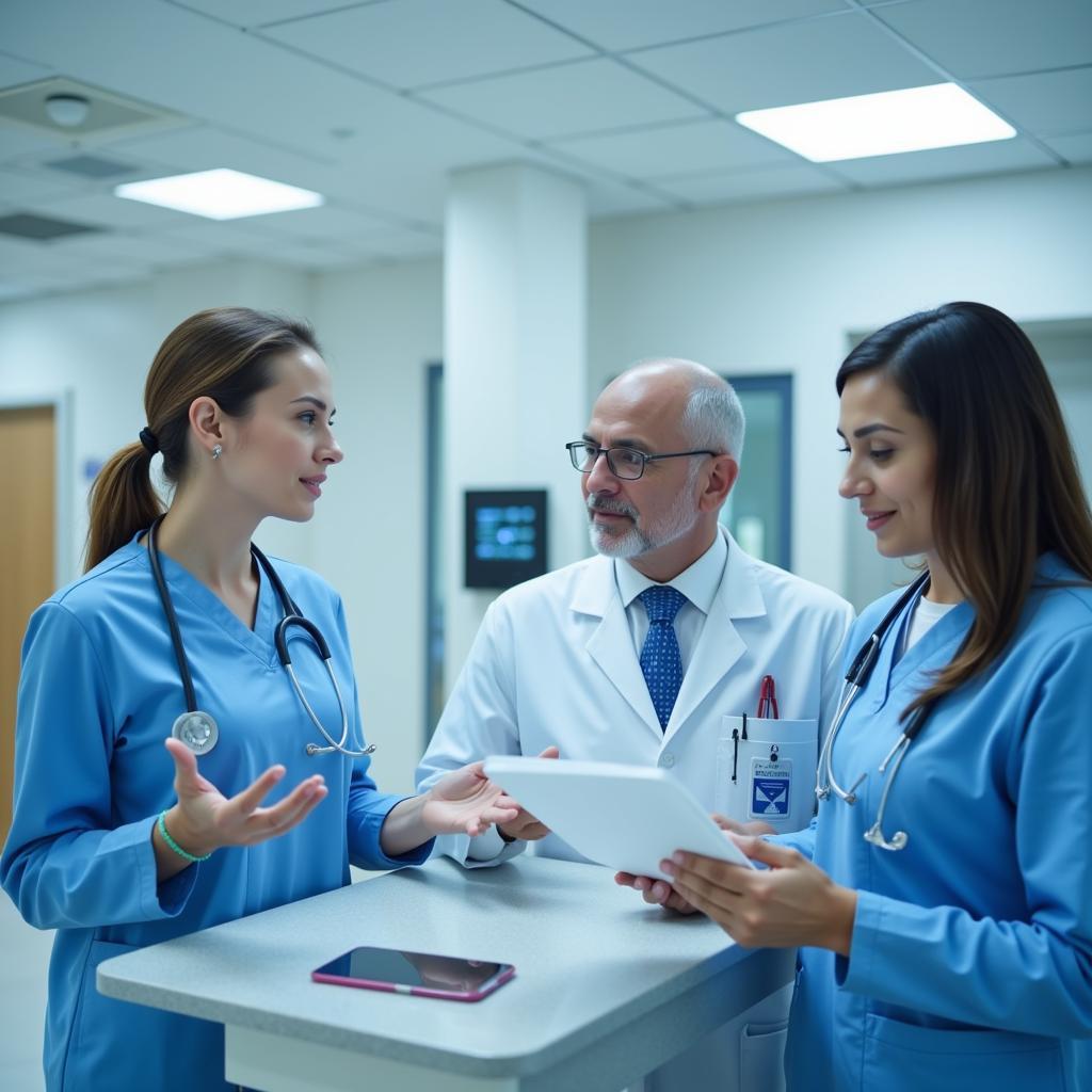 Gemelli Hospital medical team in consultation