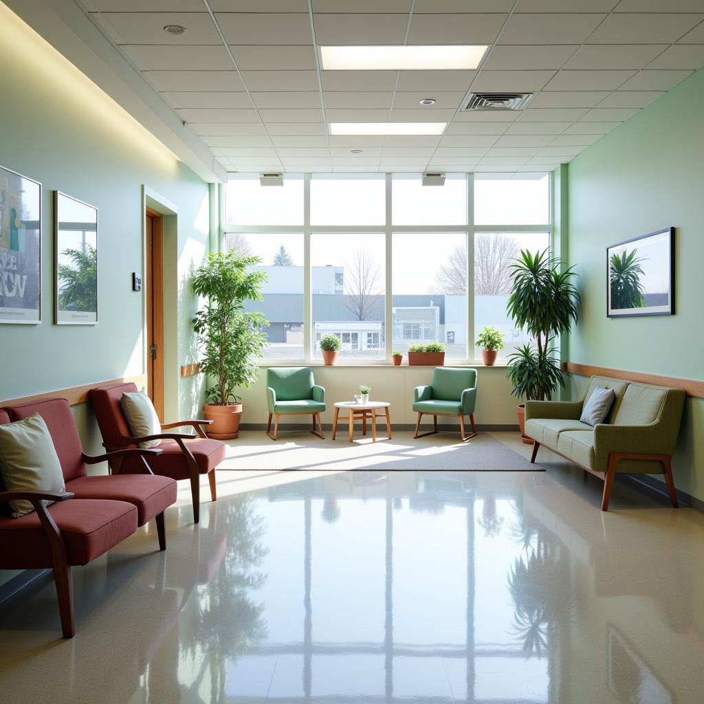 Spacious and Comfortable Hospital Waiting Area