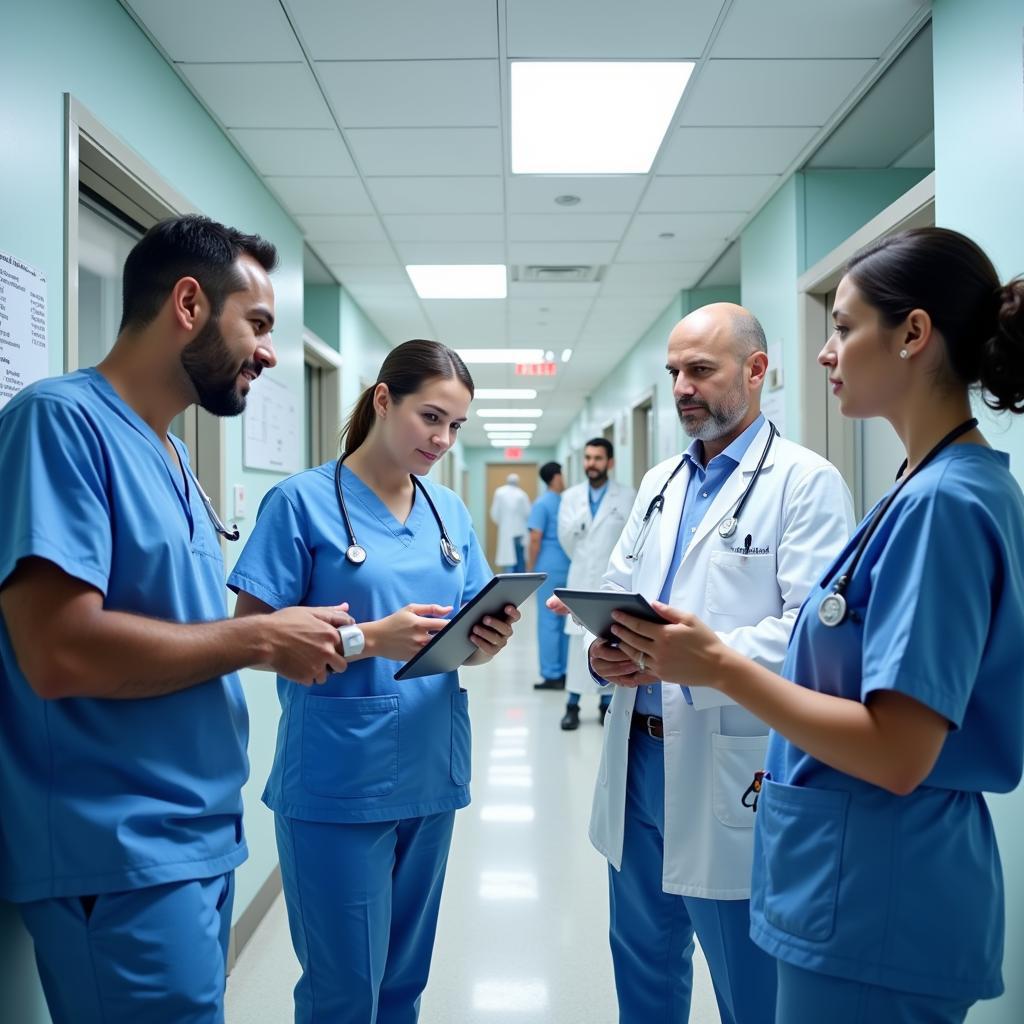 Medical professionals collaborating at Gennimatas Hospital Athens