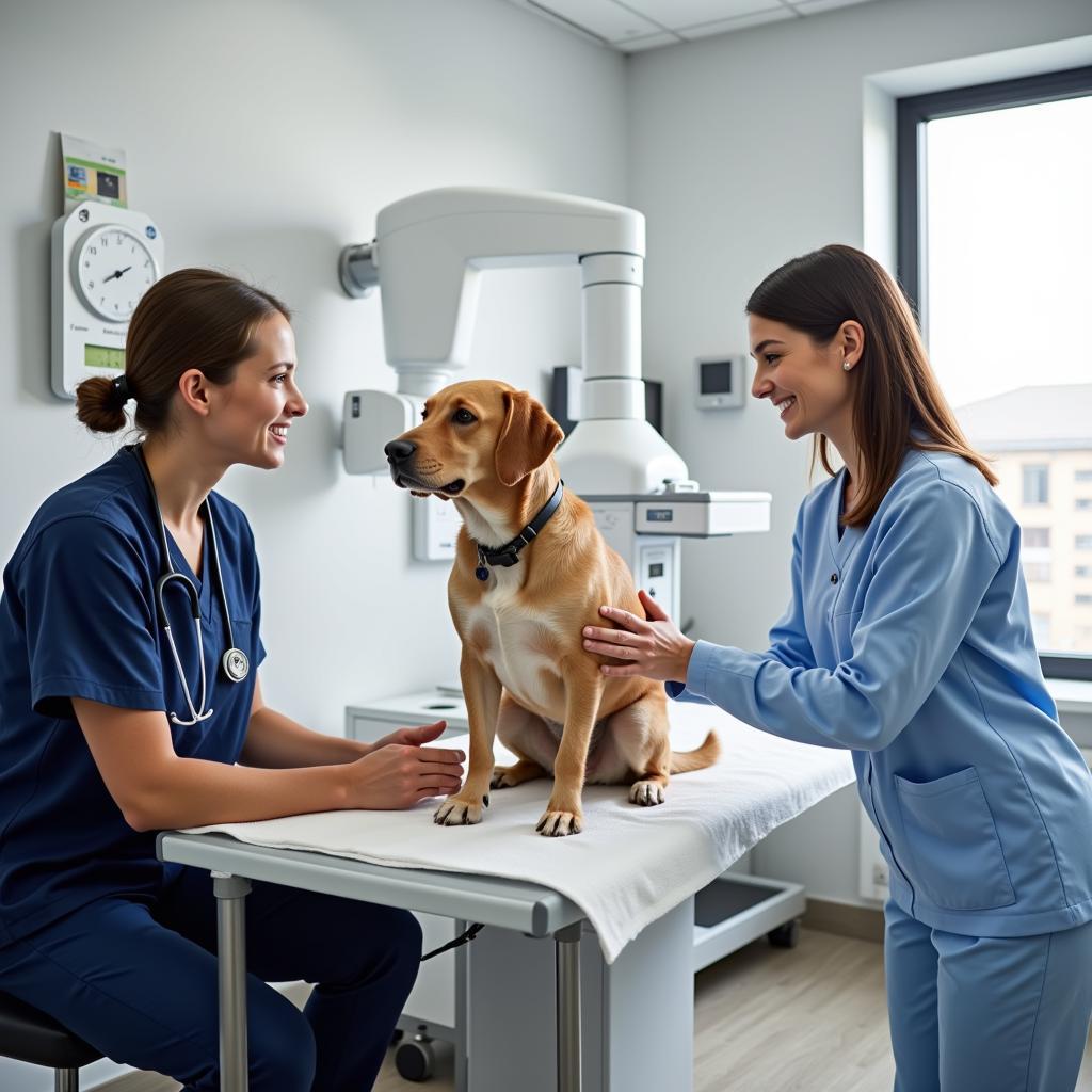 Clean and modern examination room at Glenfair Vet Hospital