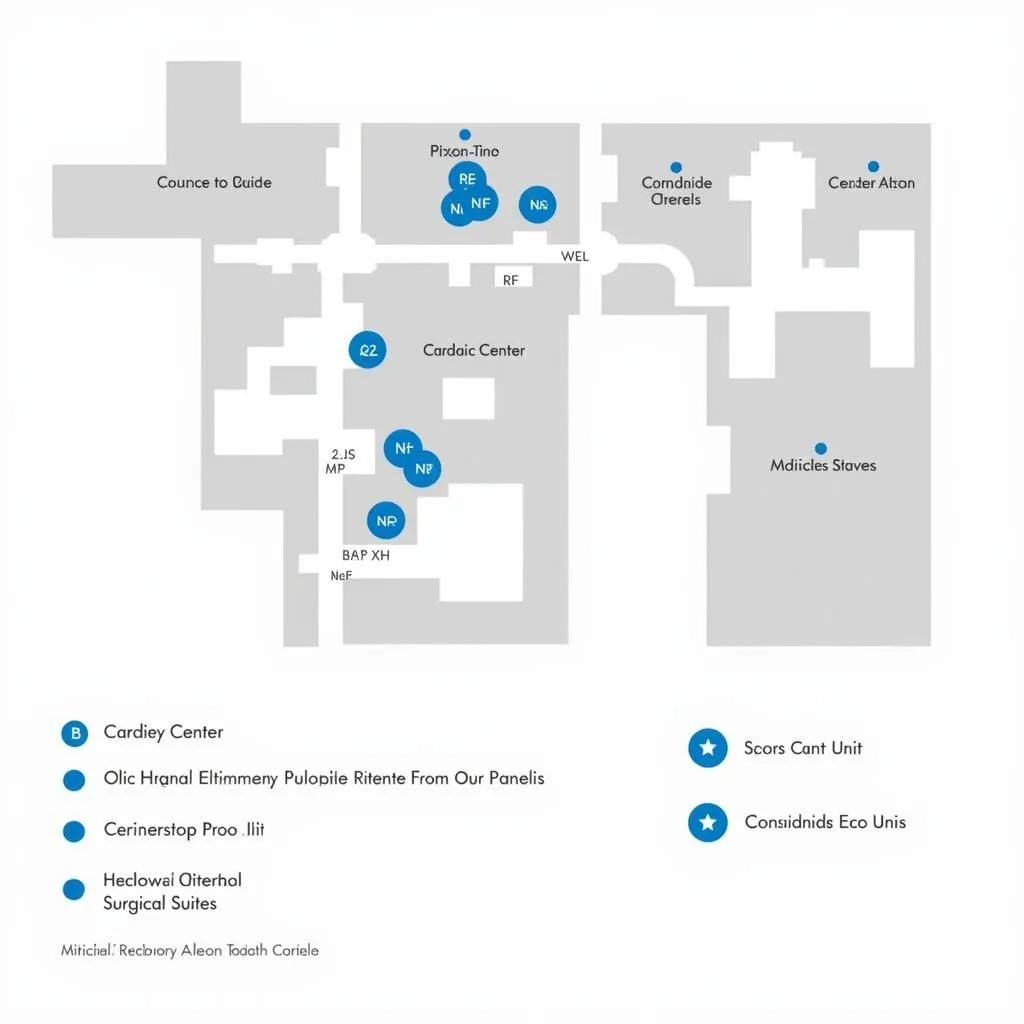 Grady Hospital first-floor map