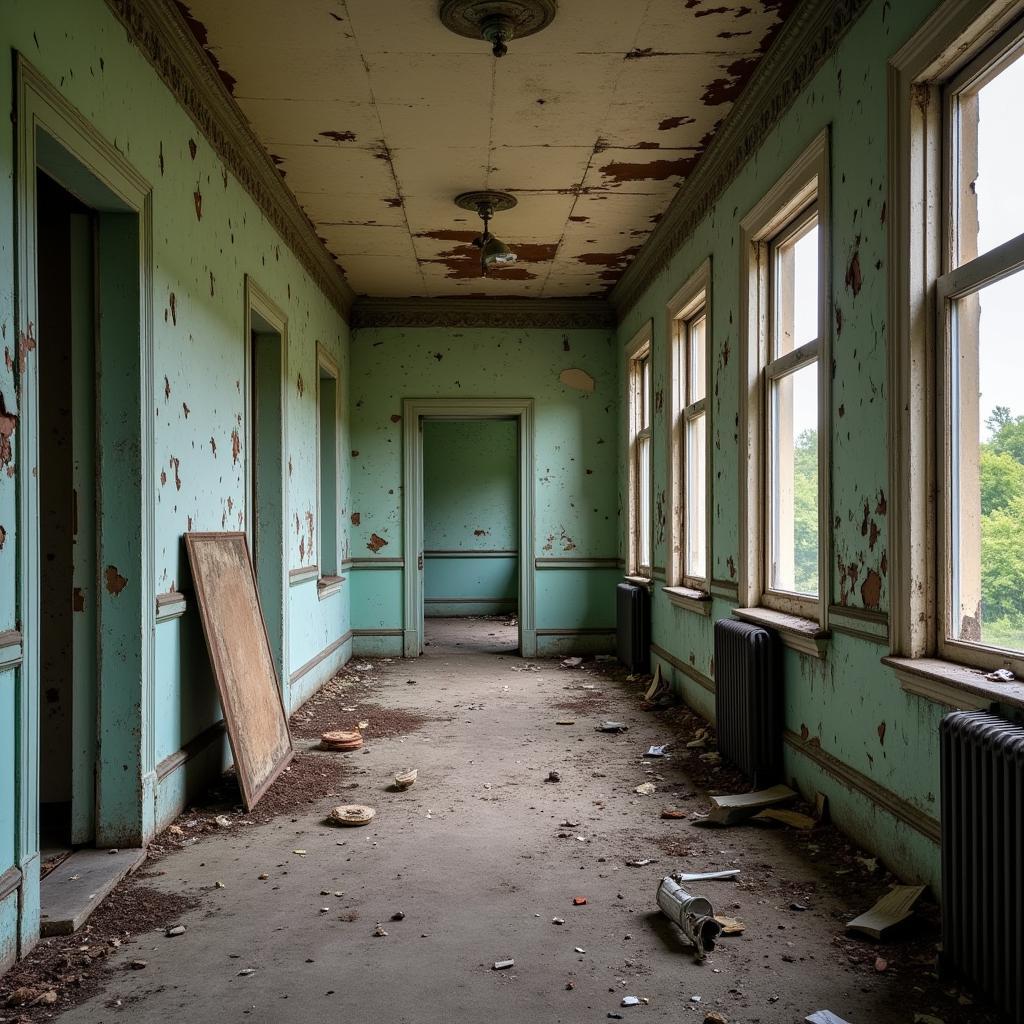 Crumbling Interior of Grafton State Hospital