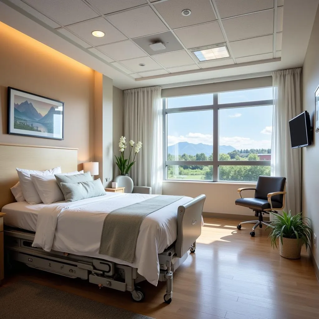 Spacious and Comfortable Patient Room in Great Falls Montana Hospital