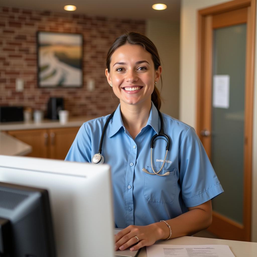 Friendly staff at a hotel near Greenville, NC.