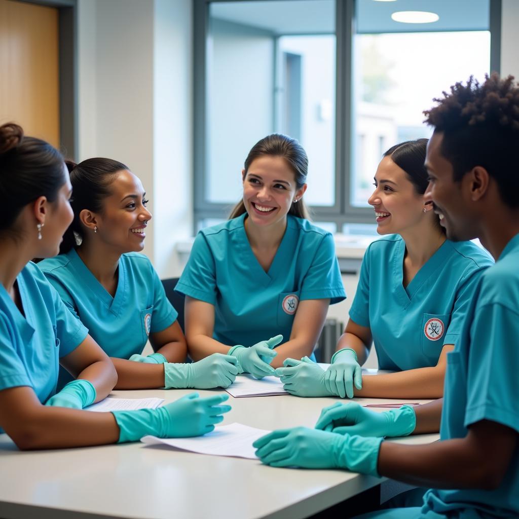 Hospital Housekeeping Team Meeting