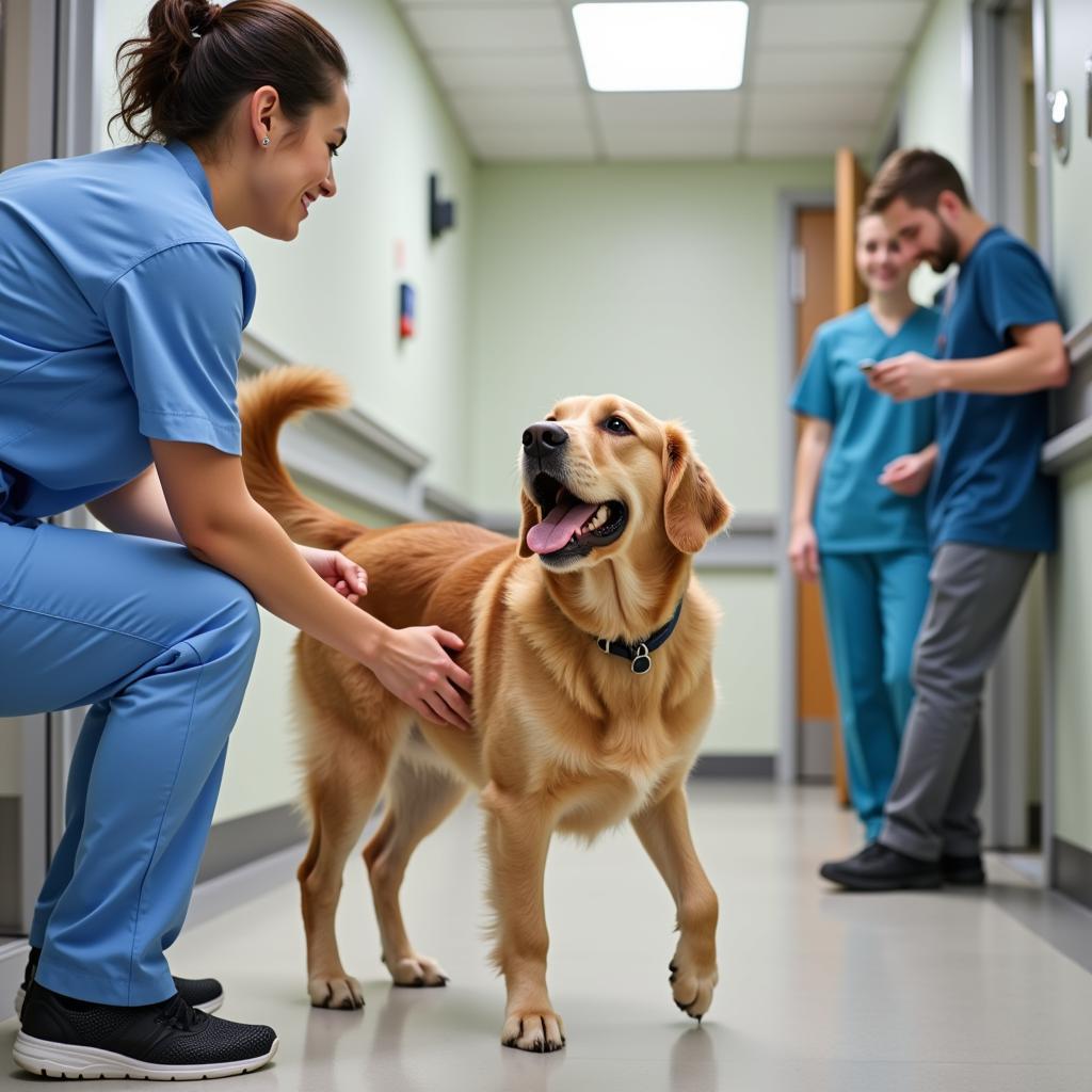 Tail Wags and Smiles at the Veterinary Hospital