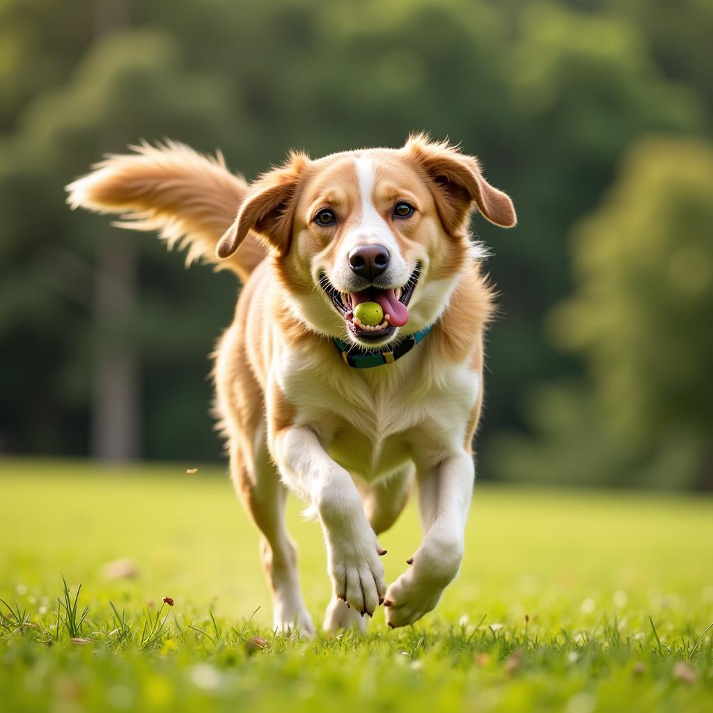 Happy and Healthy Dog in Shippensburg Park