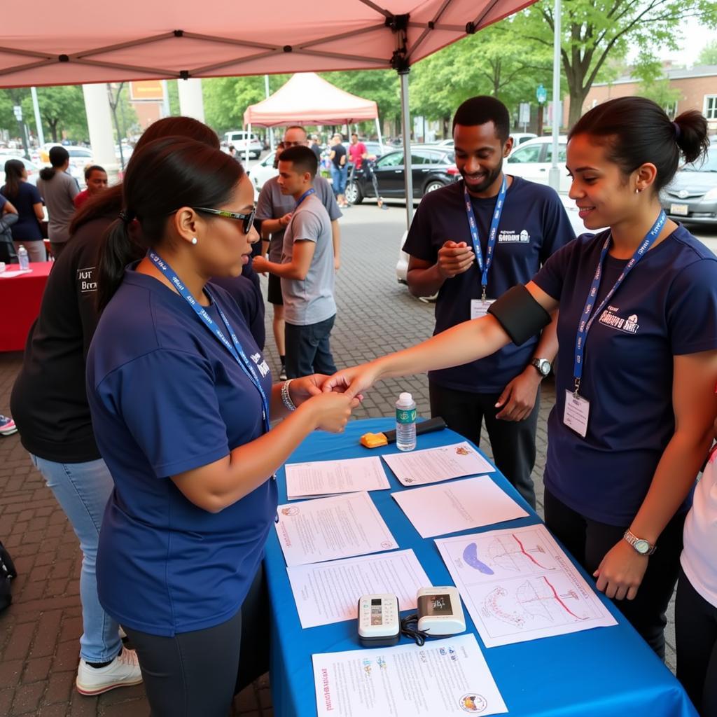 Harlem Hospital Center Internal Medicine Residents at a Community Outreach Event