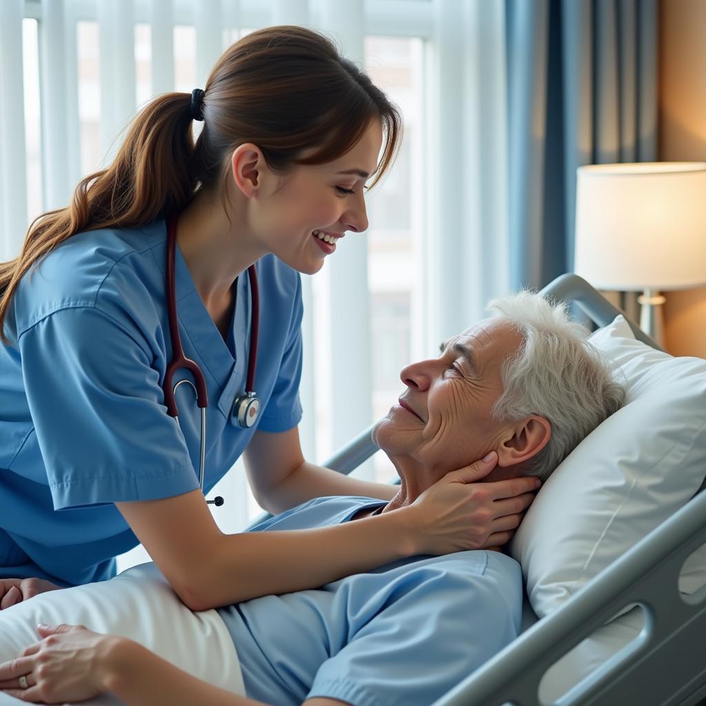 Harrison Hospital Nurse Comforting Patient