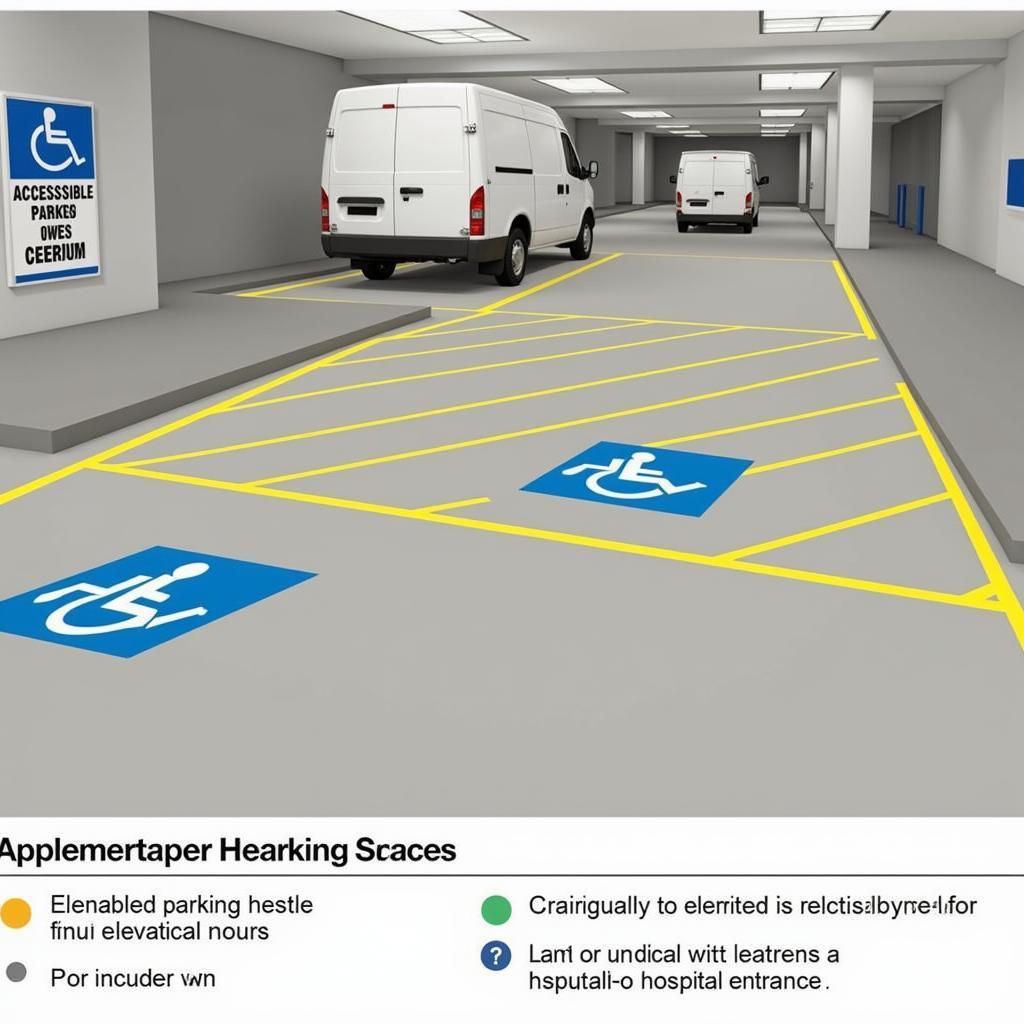 Accessible Parking Spaces in the Hartford Hospital Parking Garage