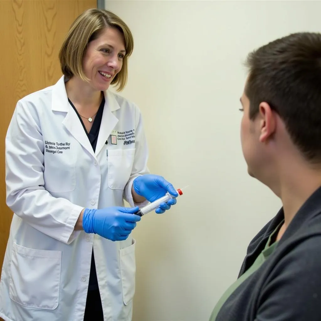 Healthcare Professional Explains Safe Syringe Disposal