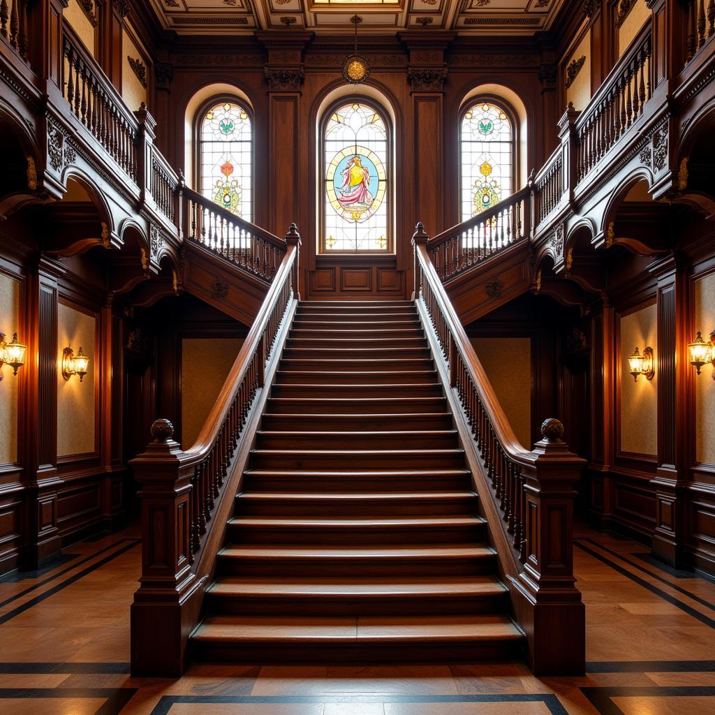 Heublein Hall Interior Grand Staircase