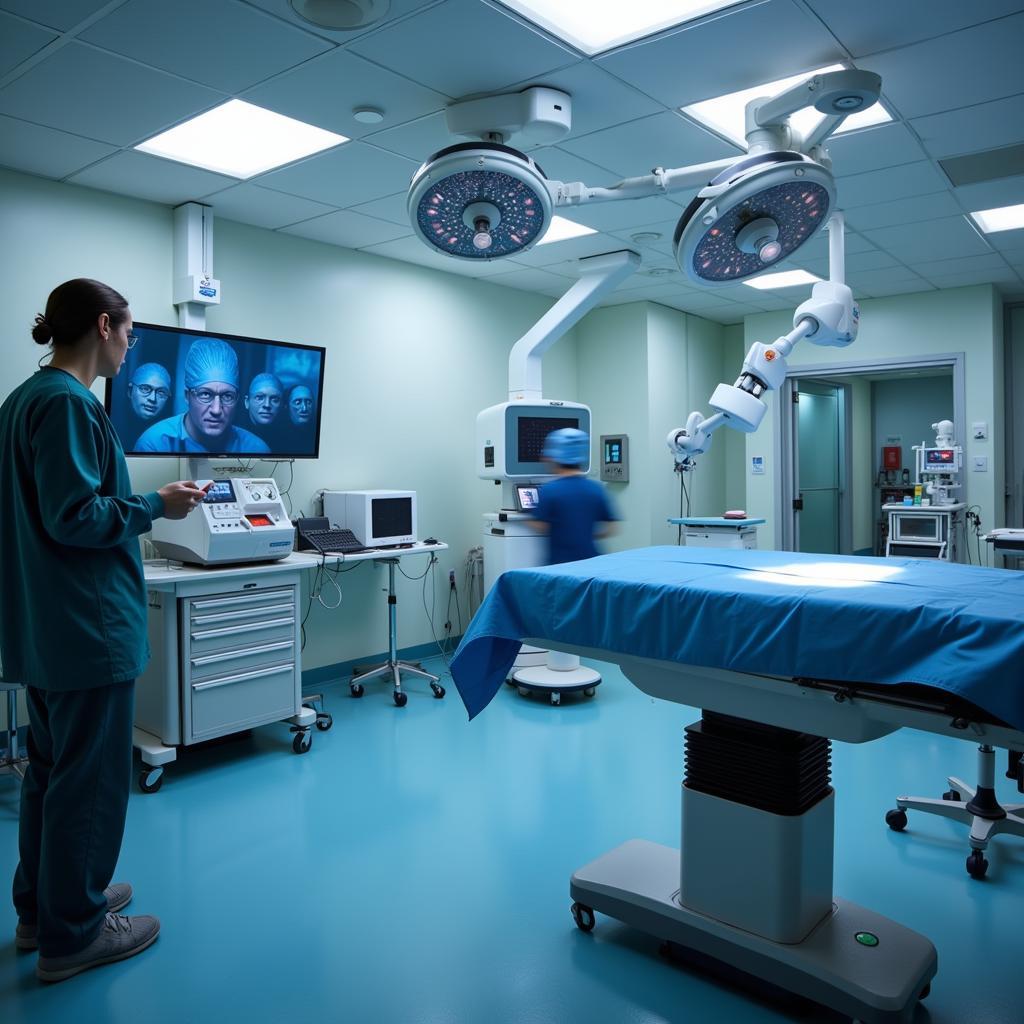 High-tech surgical suite at Hillman Hospital