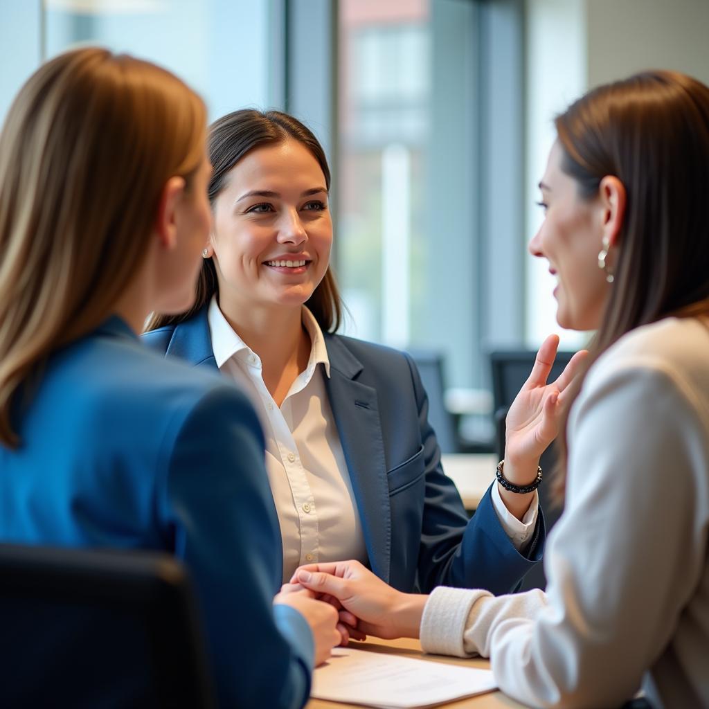 Job Applicant Interview at Hinsdale Hospital