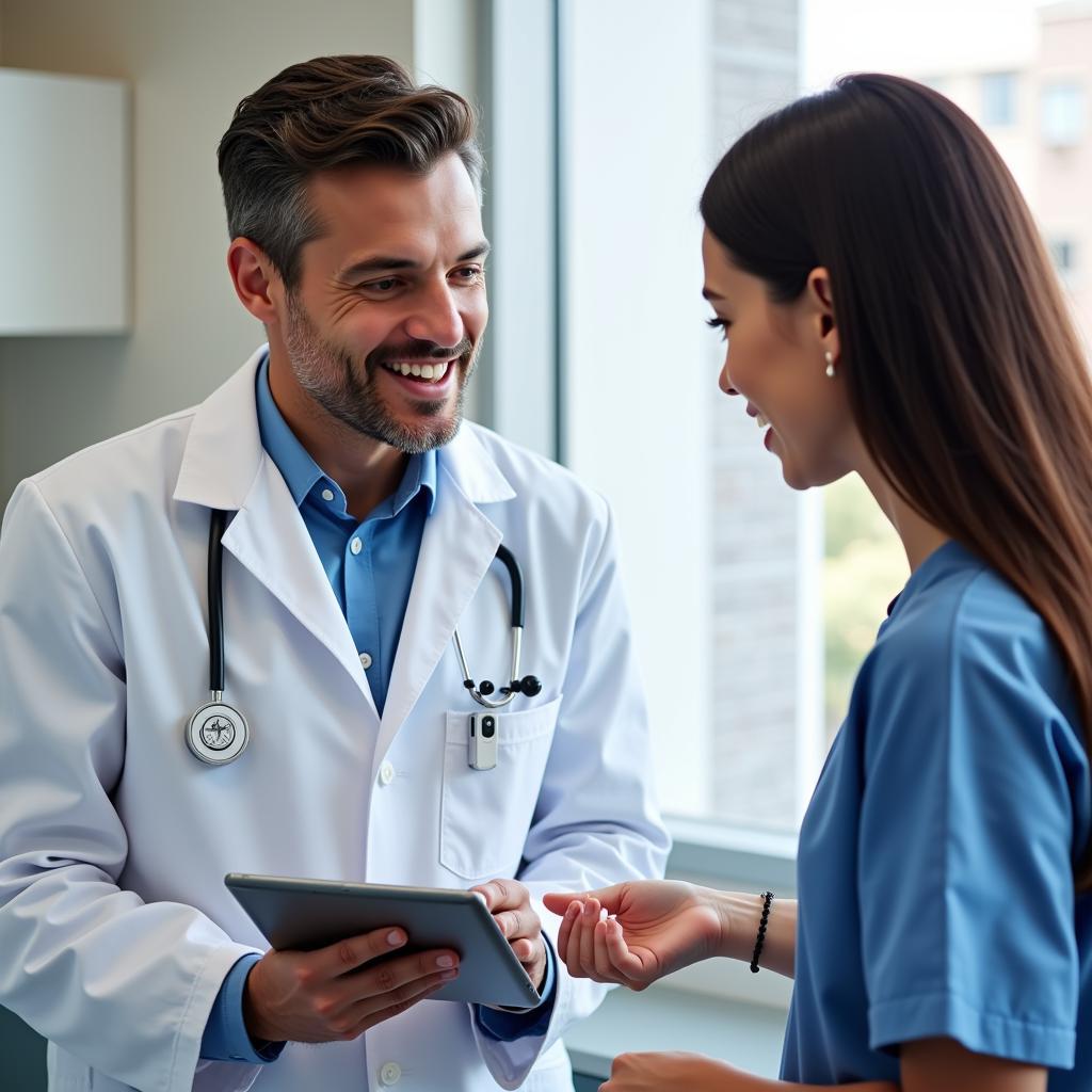 Hoag Hospital Lab Technician Interacting with a Patient