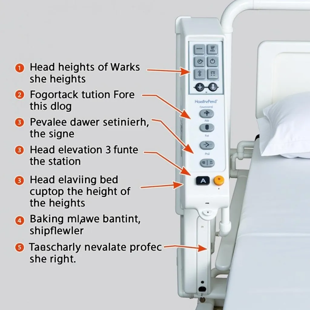 Hospital Bed Control Panel Instructions