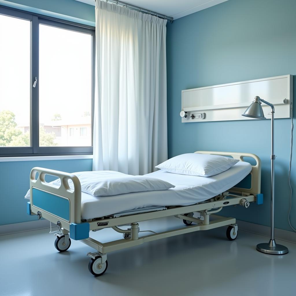 Hospital Bed in a Hospital Room