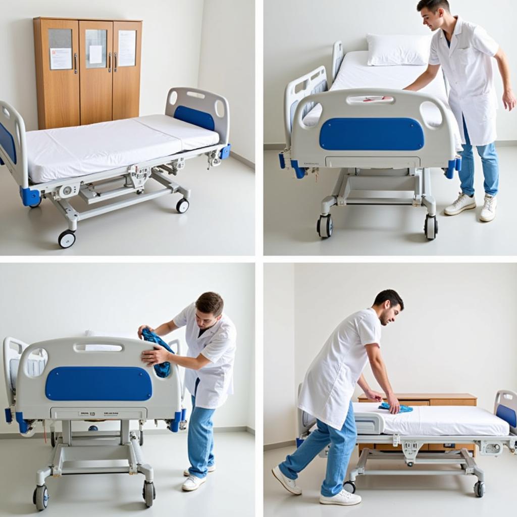 Maintaining and Cleaning a Hospital Bed