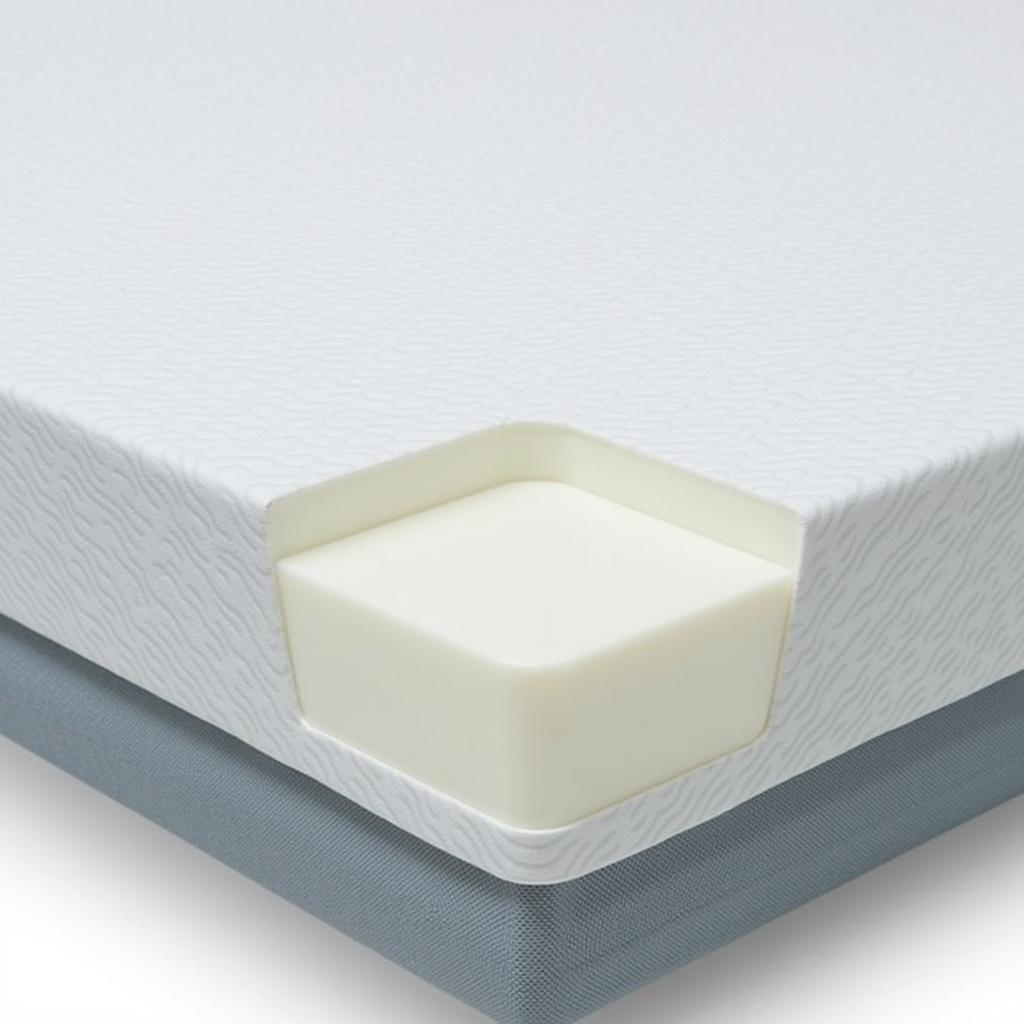 Hospital bed mattress designed for pressure relief