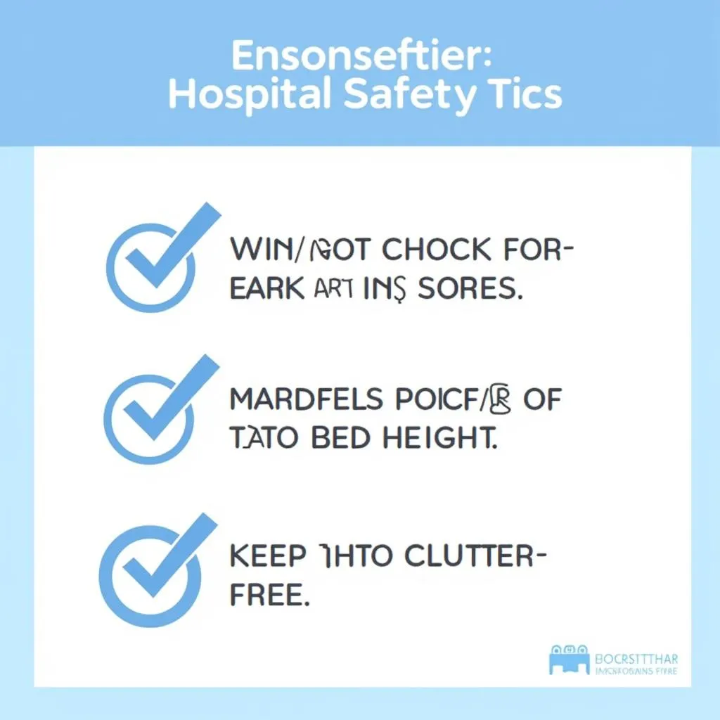 Checklist for hospital bed safety