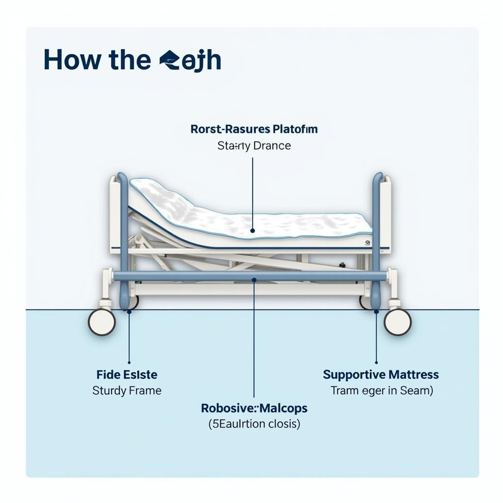 Hospital Bed Weight Distribution Illustration