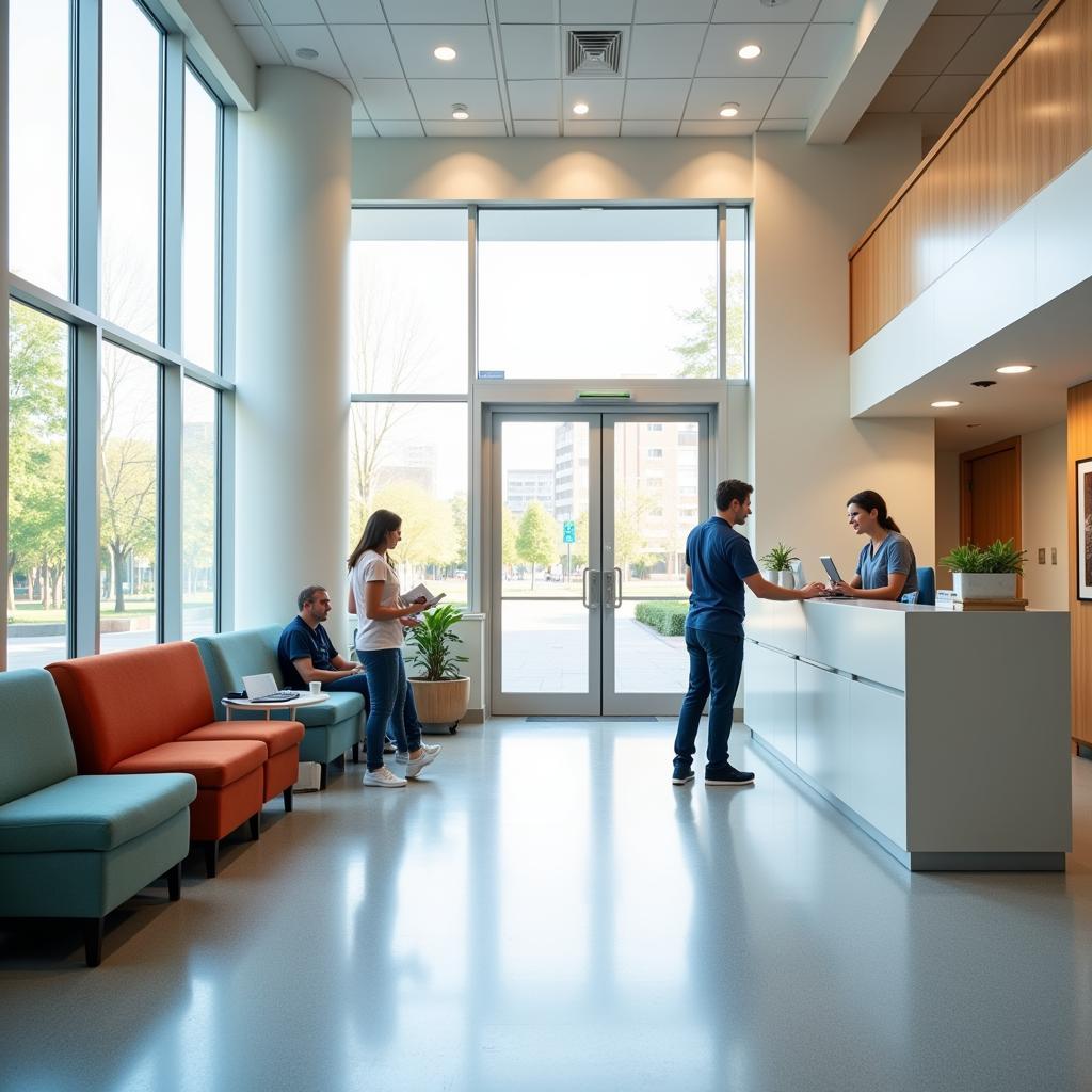 Welcoming Hospital Reception Area