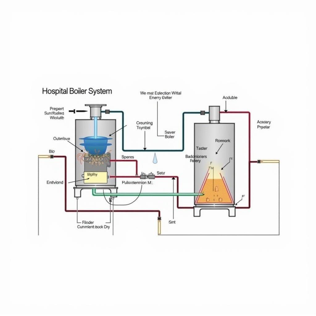 Schematic Diagram of a Hospital Boiler System