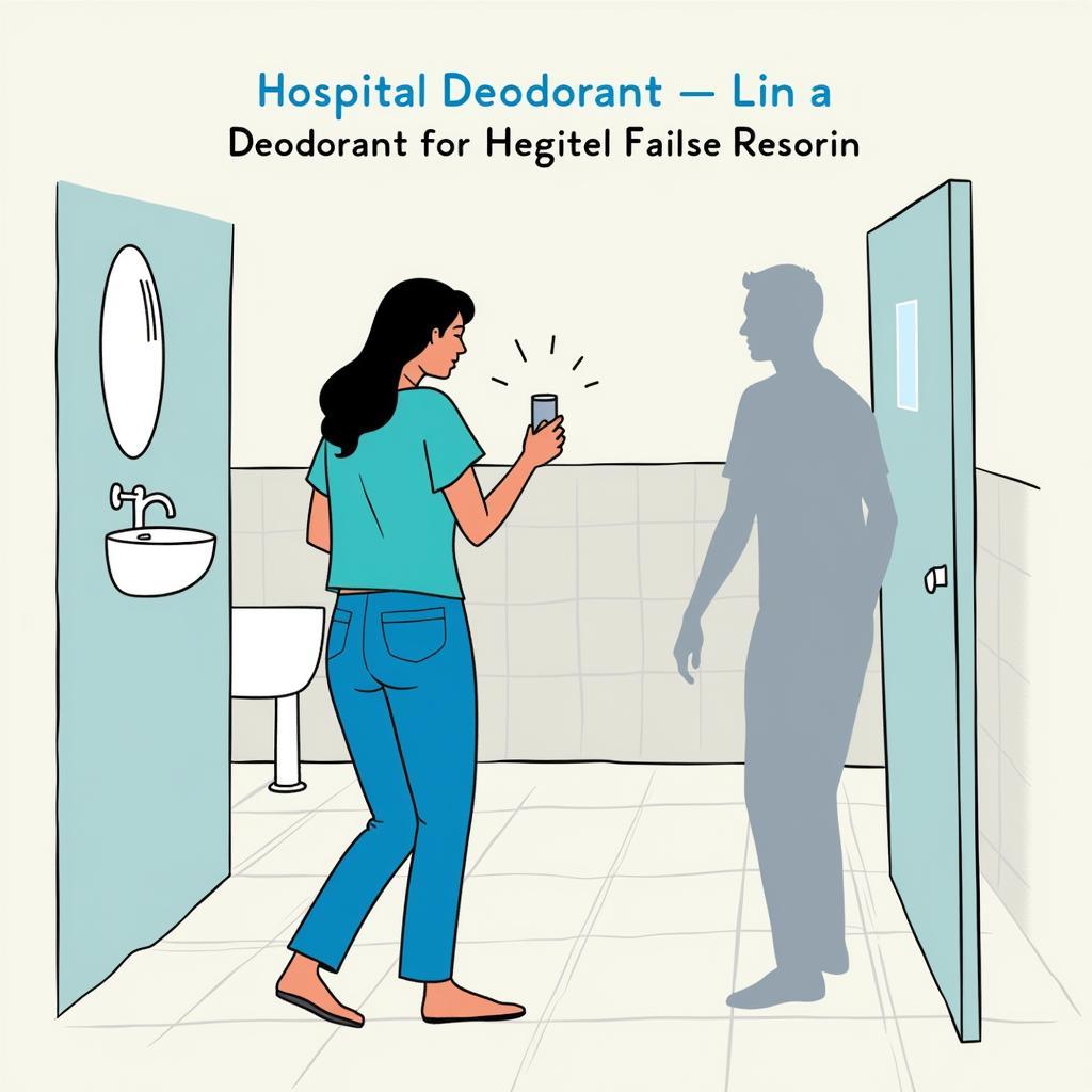 Applying Deodorant Discreetly in a Hospital Setting