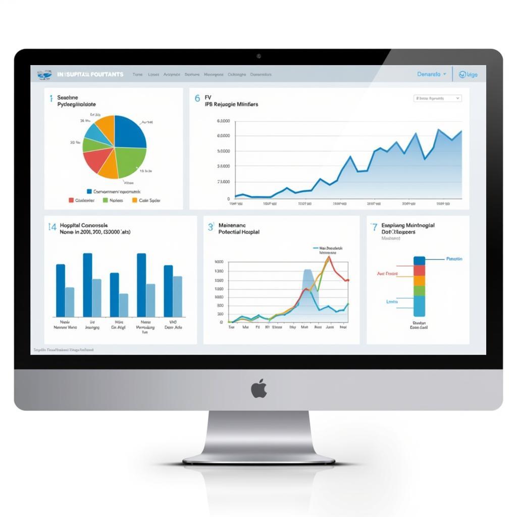 A digital dashboard displaying real-time equipment data