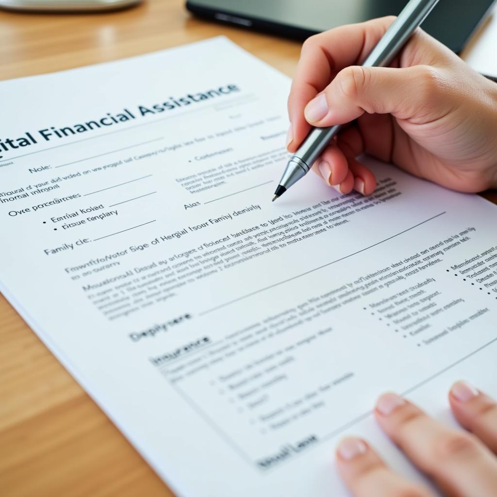 Hospital Financial Assistance Application