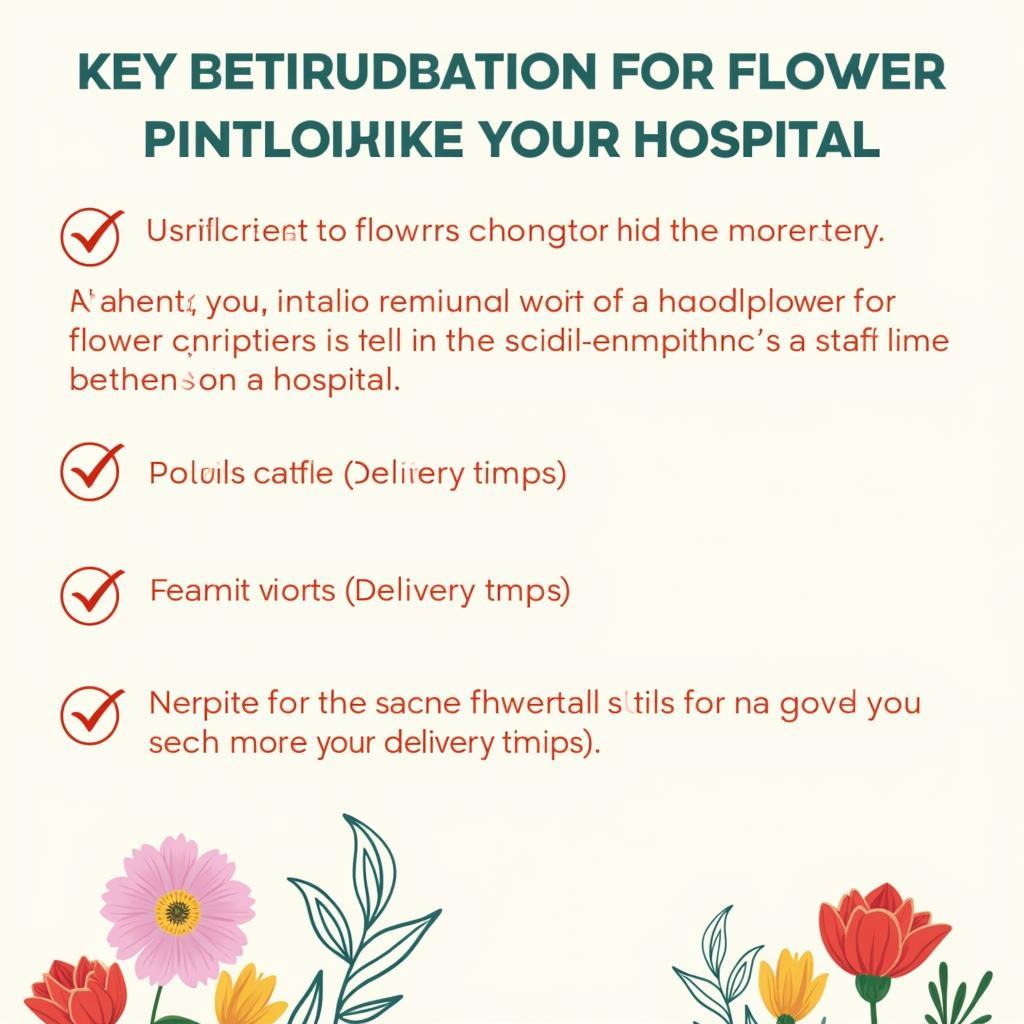 Guidelines for Hospital Flower Delivery