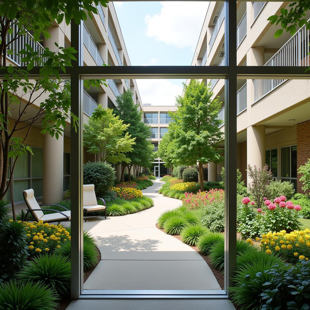 Tranquil Hospital Garden