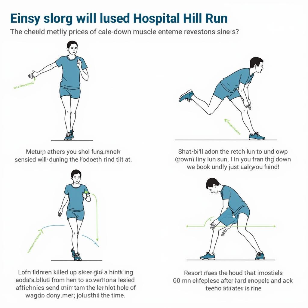 Cool-down stretches for after the Hospital Hill Run Route