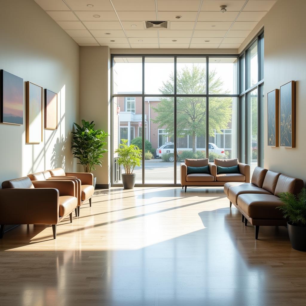 Spacious and Comfortable Hospital Waiting Area