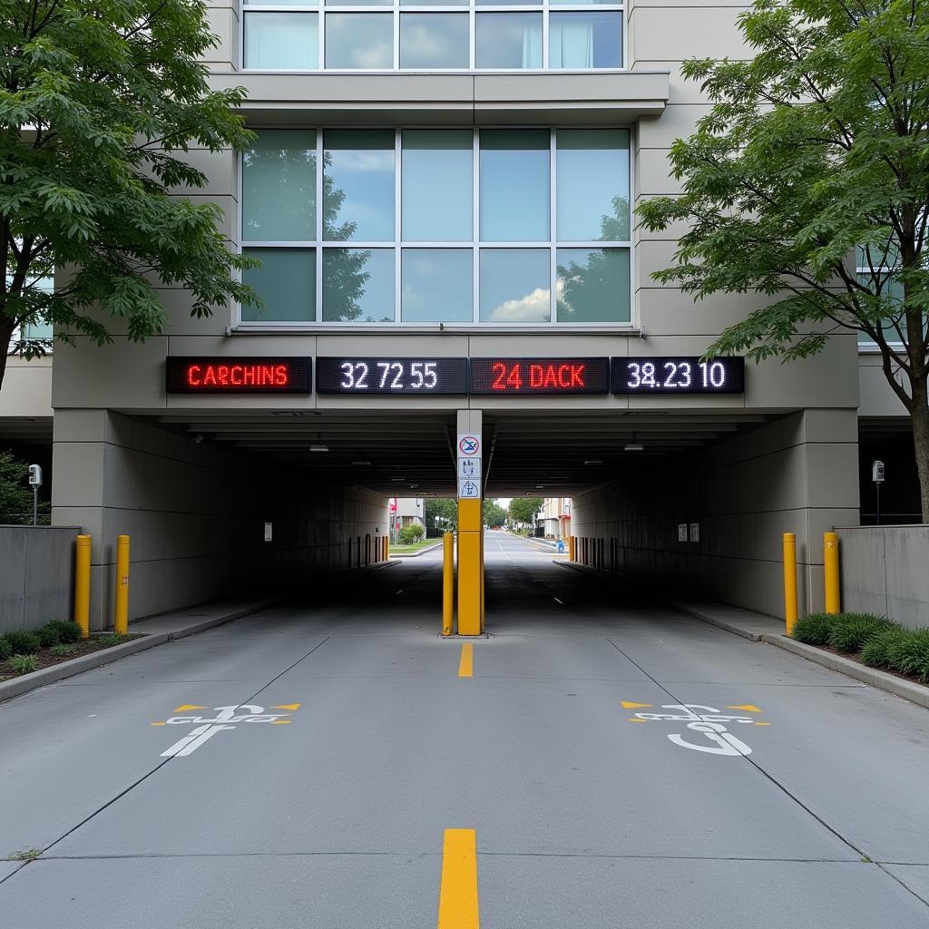 Hospital Parking Garage Entrance