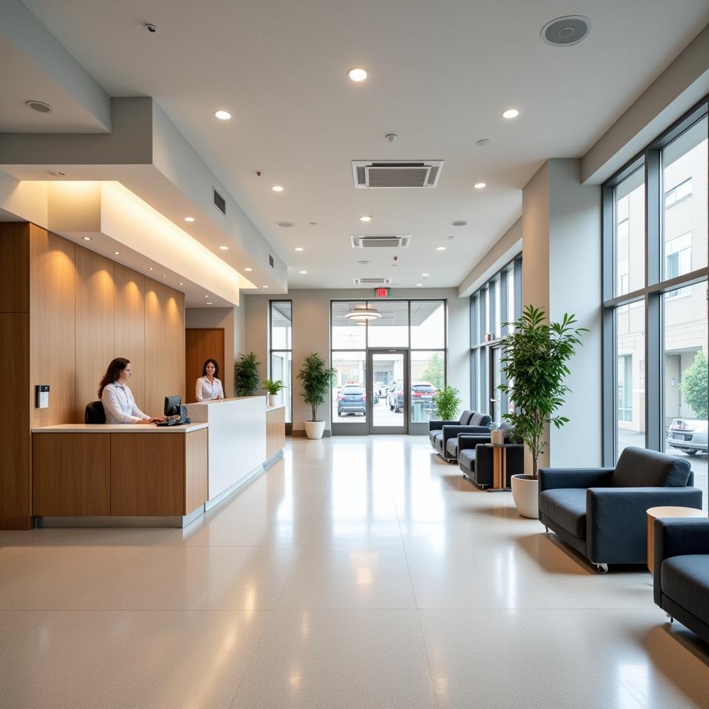 Hospital Reception and Waiting Area