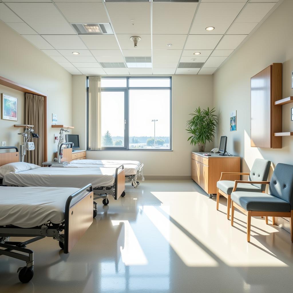 Comfortable and Modern Hospital Room