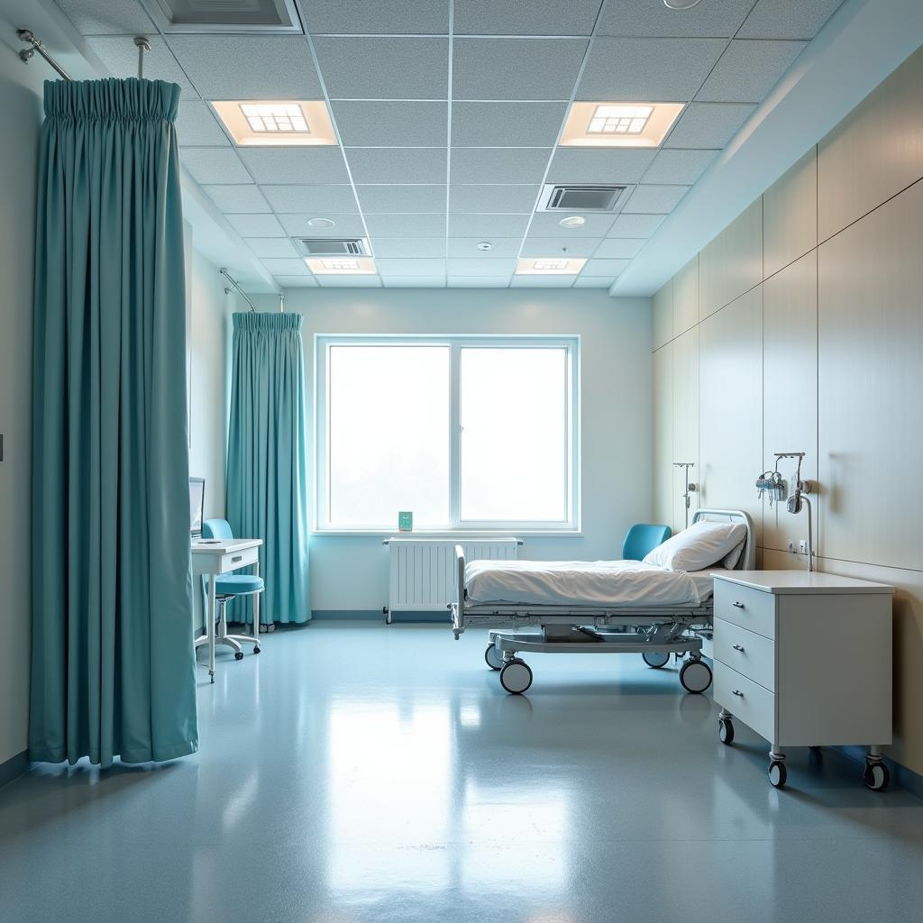 Hospital Room Designed for Noise Reduction