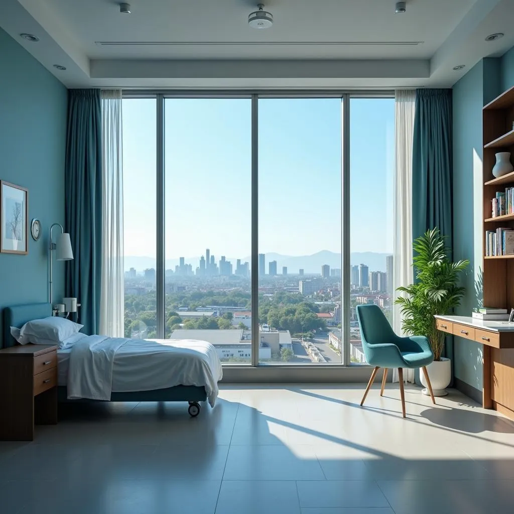 Hospital Room with City View