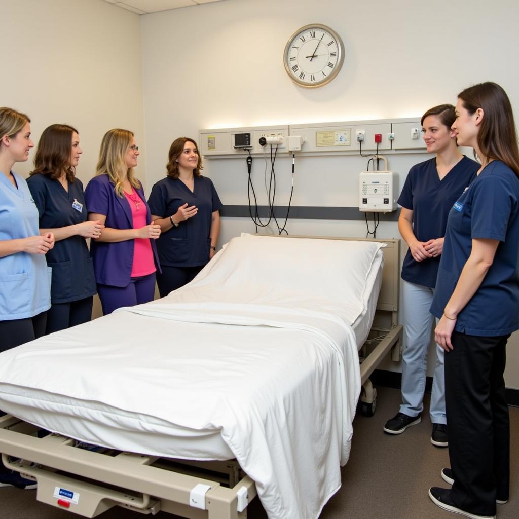 Hospital Staff Training on Refurbished Bed