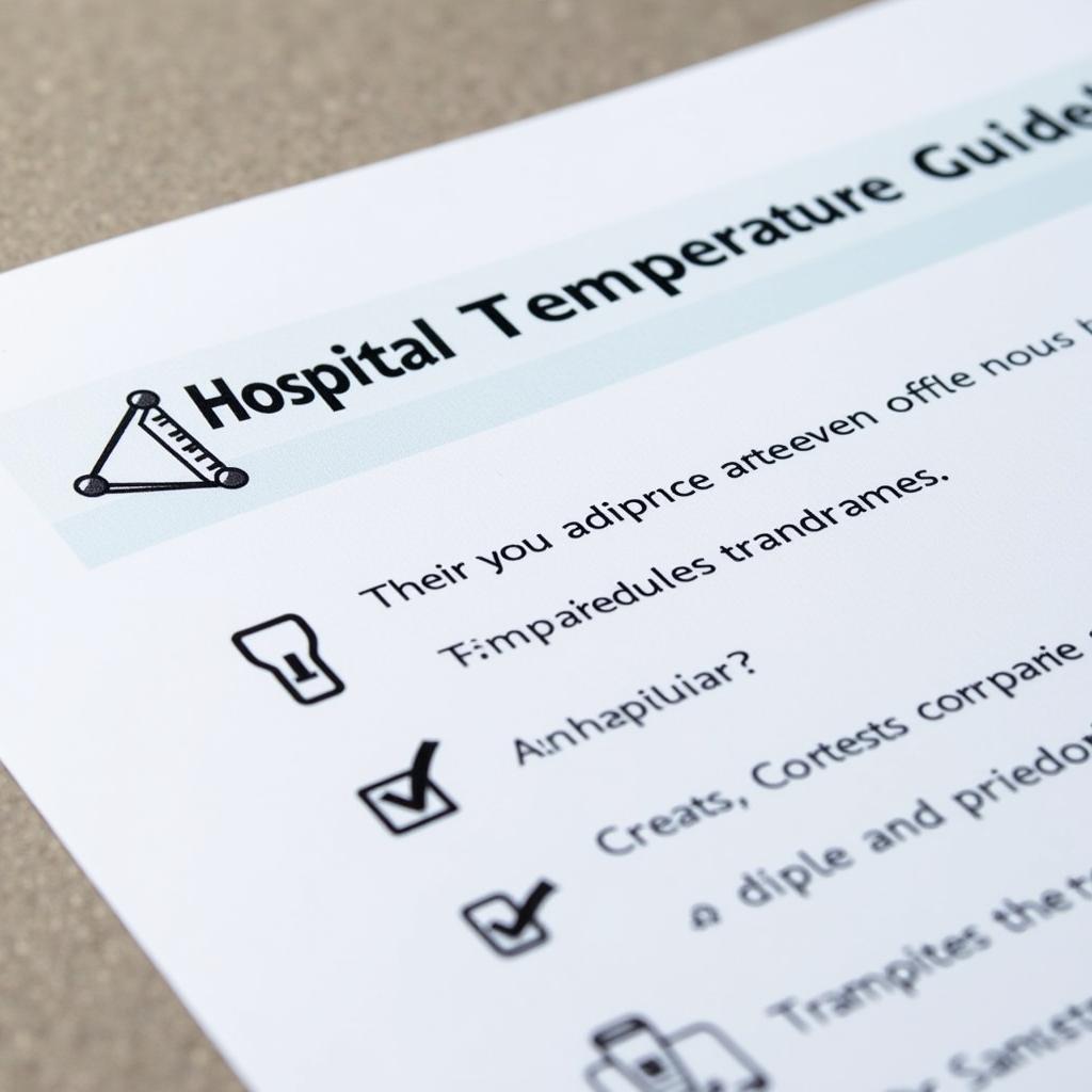 Hospital Temperature Guidelines