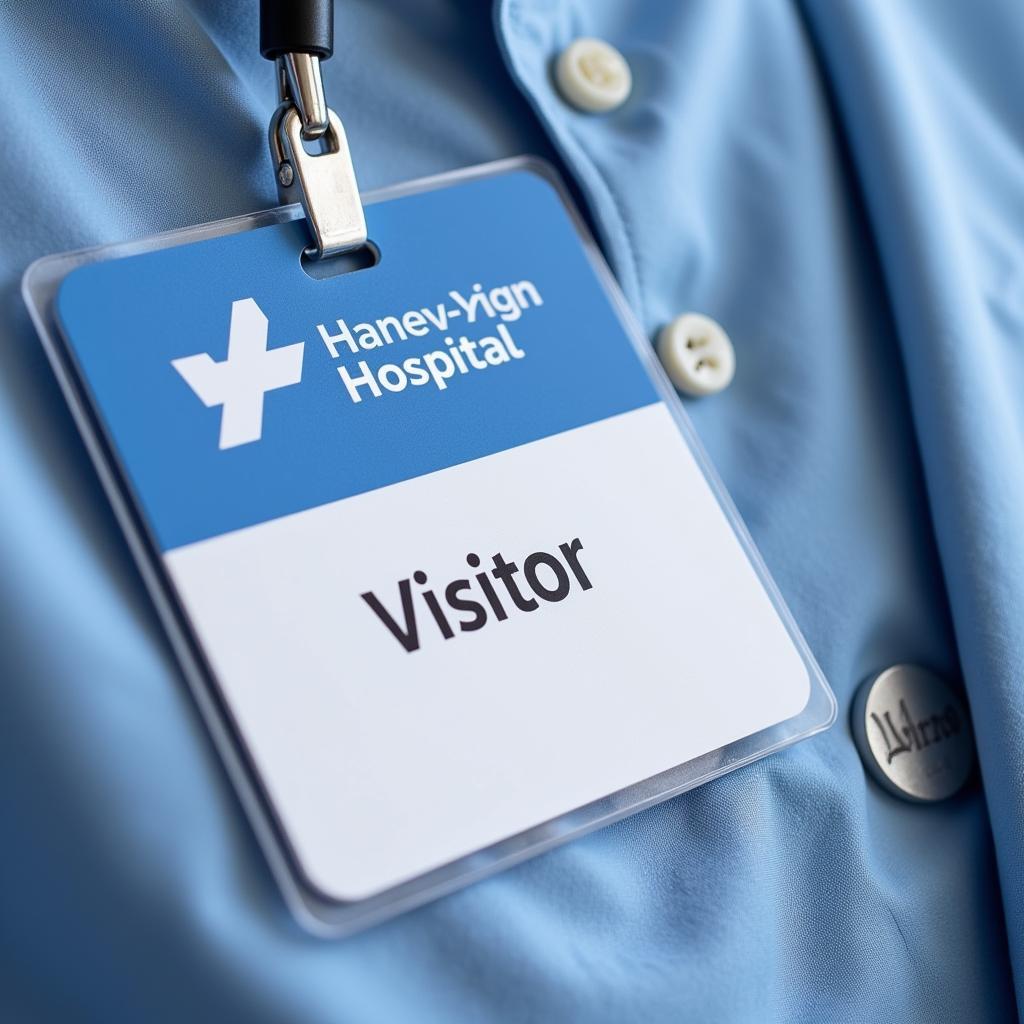 Hospital Visitor Badge